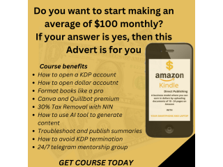 Amazon Kindle Direct Publishing course